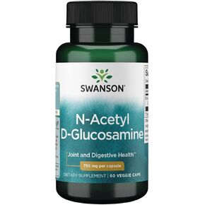 Swanson N-Acetyl D-Glucosamine (N-A-G) 750 Milligrams 60 Veg Capsules