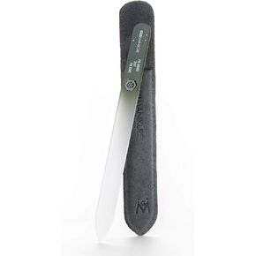 GERMANIKURE Czech Crystal Glass Nail File in Suede Leather Case - YOU ARE SO LOVED - Professional Manicure & Pedicure Products for Smooth Easy Shaping of Natural Nails in Kuwait