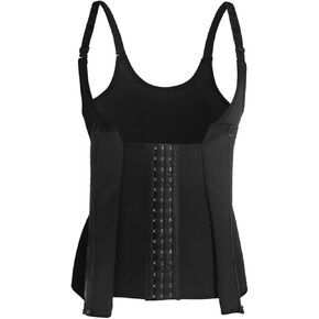 Women's Underbust Corset Waist Training 2 in 1 Multifunctional Zipper Front Corset Portable Practicality for Women Fitness Weddings Cosplay (M)