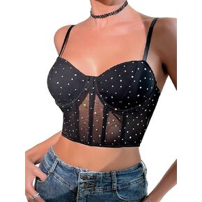 Women's Corset Tops Push Up Bralette Bustier Crop Top