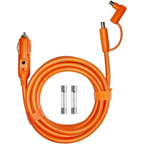 12V-24V Car Charging Cable DC7909/8020 14 AWG Cigarette Lighter Charger 1.5M(4.9FT), Compatible with Jackery Explorer 1000 V2/500/300/240, for BLUETTI EB3A/EB70/EB70S Portable Power Station