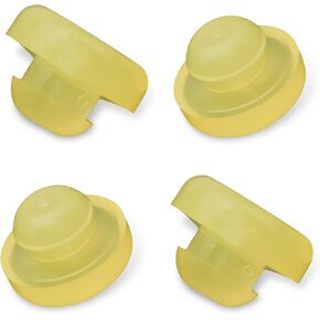 4 PCS Car Brake Clutch Pedal Stopper Plug, Rubber Anti-Scratch Wear-Resistant Shock-Absorbing Pad, Replacement 46584-5P010 46584-S0100 46584-2Y000, Compatible with Nissan Infiniti (Beige)