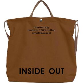Canvas Tote Bag for Women - inside out Bag Large Canvas Crossbody Handbag Shoulder Bag for Work Travel Casual