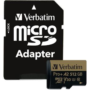 Verbatim 32GB Pro 600X microSDHC Memory Card with Adapter, UHS-I U3 Class 10 in Kuwait