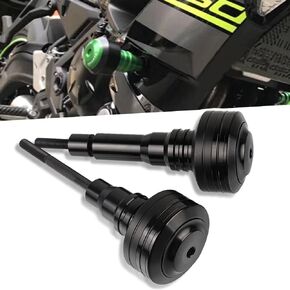 Ninja 650 Frame Sliders - 2pcs Black Motorcycle Engine Crash Protection Pads for Ninja650 2017 2018 2019 2020 2021 2022 2023