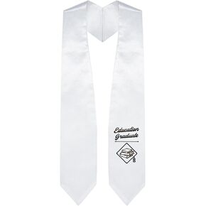 Endea Graduation Education Graduate Stole With Classic Tips - Unisex Adult - 62" Long - Graduation Sash