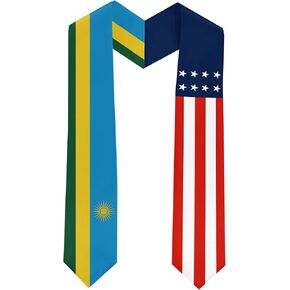 Rwanda Flag International Turnergue Sash Stole Screves 180 × 13 سم/70 × 5 بوصات.