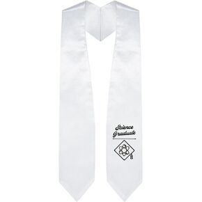 Endea Graduation Science Graduate Stole With Classic Tips - Unisex Adult - 62" Long - Graduation Sash