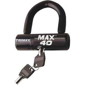 TRIMAX MAX40BK DISCICE DISC U -LOCK - أسود مع قيود أسود PVC