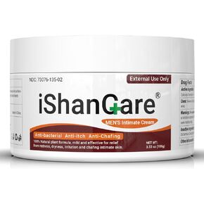 Balanitis Treatment Cream, Balanitis Relief, Organic Natural Ingredients, Soothing Skin, Itch Relief, Dryness, Redness, Irritation and Chafing - 3.52oz