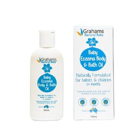 Baby Eczema Body and Bath Oil - Treat Eczema & Cradle Cap, Relief for Itchy, Dry Skin - Clinically Proven Formula - For Ages 0+ Months to 12 Years (1 x 100ml)