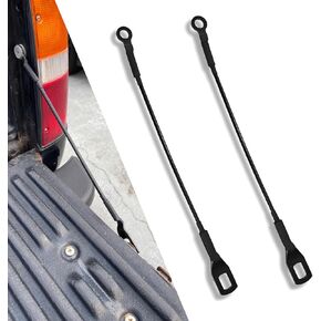2 PCS Car 15.35 "مربع شحن معدني مقاوم للمقاومة للتمديد ، وملحقات سلسلة شحن الشحن لليسار اليمين ، والتعديل OEM #65770-04030 ، متوافق مع Tacoma (أسود)