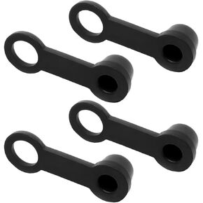 4 PCS Brake Bleed Nipple Cap, 8mm Rubber Brake Bleeder Grease Fitting Caps with Keeper, Automotive Zerk Dust Cover Brake Bleeder Screw Caps for Cars Motorcycles Bicycles