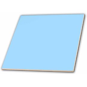 3dRose LLC Clear Sky Blue Art Designs Solid Colors, 4-Inch Ceramic Tile