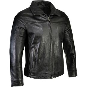 Milwaukee Leather Men Men's Premium Leather Massual Jackets (GR-SFM1898-MIL-Black ، 3x-Large) in Kuwait