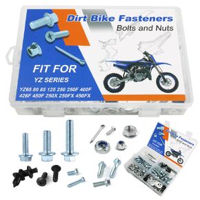 120PCS Bolts Kit Plastics Engine Body Frame Fasteners Fairing Bolts Kit Fit for YZ65 YZ80 YZ85 YZ426F YZ450F YZ250X YZ250FX YZ450FX YZ125 YZ250 YZ250F YZ400F