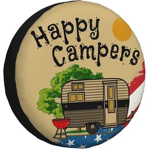 غطاء الإطارات الاحتياطية لـ RV Camper Trailer Weatherproof Universal Wheel Cover for RV Travel Trailer Camper Truck 14inch