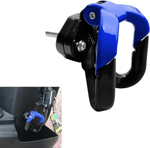 Hanging Pothook Accessories for Scooter, Easy Install Motorcycle Hanger Hook, Helmet Luggage Bag Hook Holder, Hanger Gadget for Electric Scooter Bicycles Moped (Black) in Saudi Arabia