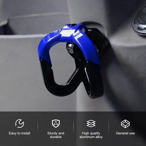 Hanging Pothook Accessories for Scooter, Easy Install Motorcycle Hanger Hook, Helmet Luggage Bag Hook Holder, Hanger Gadget for Electric Scooter Bicycles Moped (Black) in Saudi Arabia