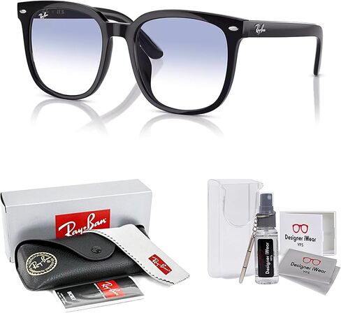 Ray-Ban RB4401D Square Sephes for Men for Women + Bundle with Designer iwear extrementary kit kit in Kuwait