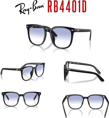 Ray-Ban RB4401D Square Sephes for Men for Women + Bundle with Designer iwear extrementary kit kit in Kuwait