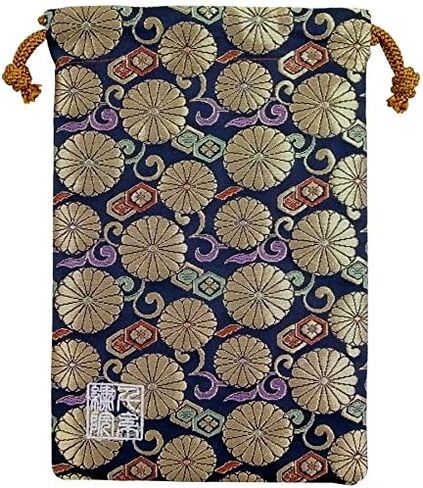 Brocade drawstring bag, lined with Nishijin brocade, 1, size M. (Momokinzakura) in Saudi Arabia