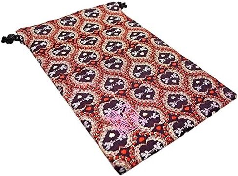 Brocade drawstring bag, lined with Nishijin brocade, 1, size M. (Momokinzakura) in Saudi Arabia