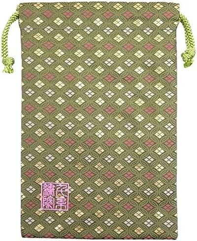 Brocade drawstring bag, lined with Nishijin brocade, 1, size M. (Momokinzakura) in Saudi Arabia