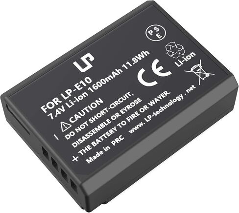 LP LP-E10 Battery Charger, Charger Compatible with Canon EOS Rebel T7, T6, T5, T3, T100, 4000D, 3000D, 2000D, 1500D, 1300D, 1200D, 1100D & More (NOT for T3i T5i T6i T6s T7i) in Saudi Arabia