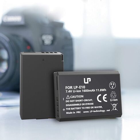LP LP-E10 Battery Charger, Charger Compatible with Canon EOS Rebel T7, T6, T5, T3, T100, 4000D, 3000D, 2000D, 1500D, 1300D, 1200D, 1100D & More (NOT for T3i T5i T6i T6s T7i) in Saudi Arabia