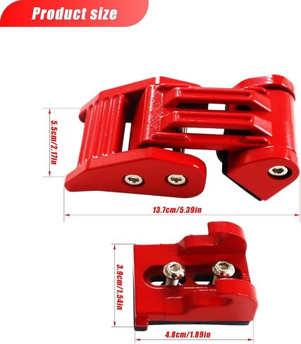 قفل مزلاج من الألومنيوم متوافق مع جيب رانجلر JK JKU 2007-2018 JL JLU 2018-2024 Gladiator JT (Red) in Kuwait