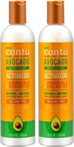 Cantu Avocado Silicone-Free Hydrating Curling Hair Styling Cream with Shea Butter, 12 Ounce (Packaging May Vary) in Kuwait