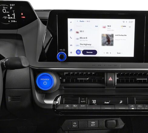 for Toyota Prius 2025 2024 2023, Volume knob Cover, Push Button Start Cover/Ring Interior Decoration 3-Piece Set (Blue) in Saudi Arabia