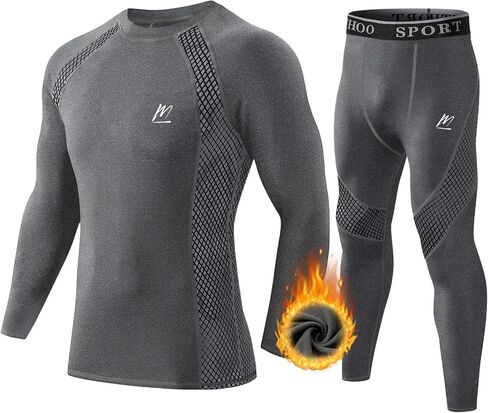 Thermal Underwear Set for MenTurtleneck Base Layer Men Cold Weather Long Johns Ski Hunting Gear Winter Top Bottoms in Saudi Arabia
