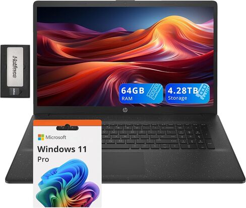 HP New 2022 17.3" FHD IPS Display, 11th Gen Intel Core i3-1115G4, Windows 11 Home, 8GB RAM, 256GB SSD, Wi-Fi 5, Bluetooth, HDMI, Webcam in Saudi Arabia