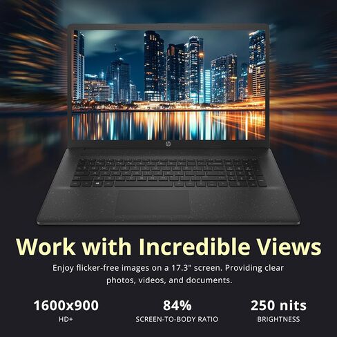 HP New 2022 17.3" FHD IPS Display, 11th Gen Intel Core i3-1115G4, Windows 11 Home, 8GB RAM, 256GB SSD, Wi-Fi 5, Bluetooth, HDMI, Webcam in Saudi Arabia