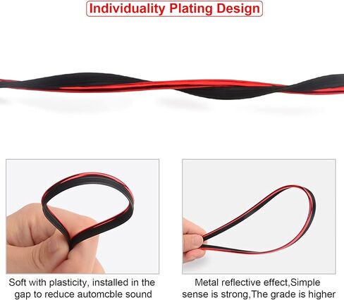 16.4ft Car Interior Moulding Trim Car Decorative Filler Insert Strips with Installation Tool, Flexible Electroplating Decoration Styling Door Dashboard Strip in Kuwait