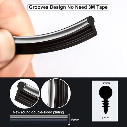 16.4ft Car Interior Moulding Trim Car Decorative Filler Insert Strips with Installation Tool, Flexible Electroplating Decoration Styling Door Dashboard Strip in Kuwait