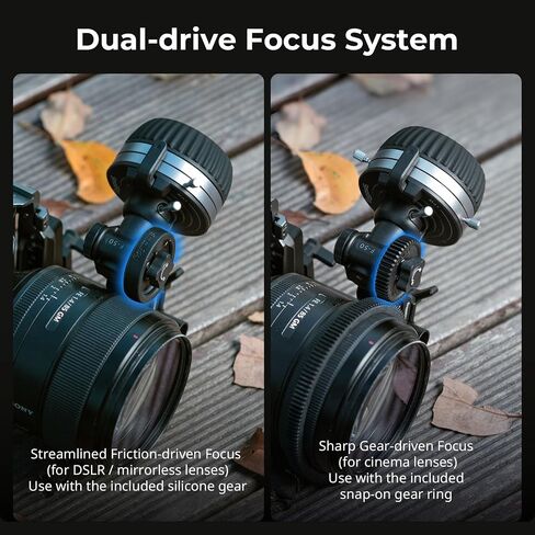 SmallRig Mini Follow Focus with A/B Stops & 15mm Rod Clamp and Snap-on Gear Ring Belt for DLSRs and Mirrorless Cameras, Fits Different Diameter Lenses Up to 114mm - 3010 in Kuwait