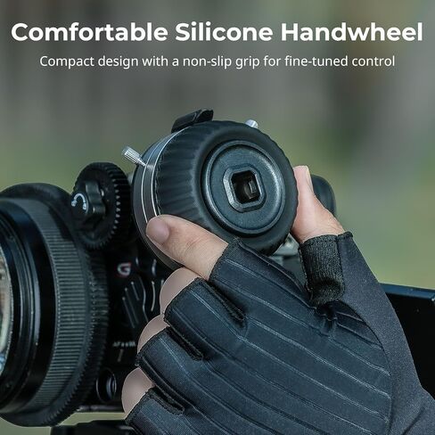 SmallRig Mini Follow Focus with A/B Stops & 15mm Rod Clamp and Snap-on Gear Ring Belt for DLSRs and Mirrorless Cameras, Fits Different Diameter Lenses Up to 114mm - 3010 in Kuwait