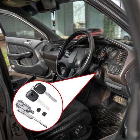 اسطوانة مفتاح الإشعال مع مفتاحين لـ Honda Accord 2008-2012 لـ Honda CR-V 2002-2006 استبدال 06351-TP5-H11 06351-TA0-H11 06351-TE0-A11 in Kuwait