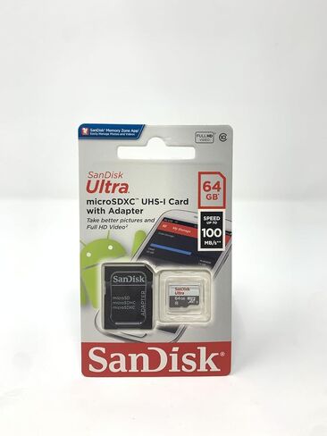 SanDisk Ultra 32GB UHS-I/Class 10 Micro SDHC Memory Card With Adapter - SDSDQUAN-032G-G4A in Kuwait