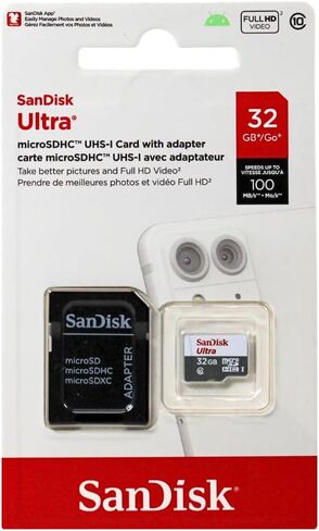 SanDisk Ultra 64GB UHS-I/Class 10 Micro SDXC Memory Card With Adapter- SDSDQUAN-064G-G4A [Old Version] in Saudi Arabia