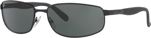 Ray-Ban Man Sunglasses Gunmetal Frame, Crystal Green Lenses, 61MM in Saudi Arabia