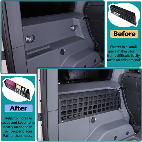 Car Trunk Storage Panel Compatible with Ineos Grenadier 2020-2024Retrofit of The Storage Bracket on The Side of The Trunk，Trunk Side Fence Storage Tray Bracket Accessories (Left) in Kuwait