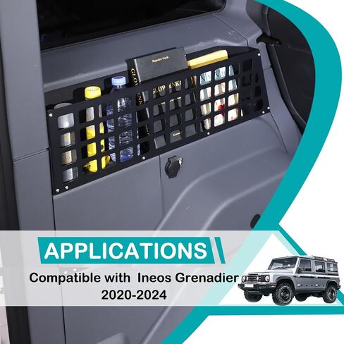 Car Trunk Storage Panel Compatible with Ineos Grenadier 2020-2024Retrofit of The Storage Bracket on The Side of The Trunk，Trunk Side Fence Storage Tray Bracket Accessories (Left) in Kuwait