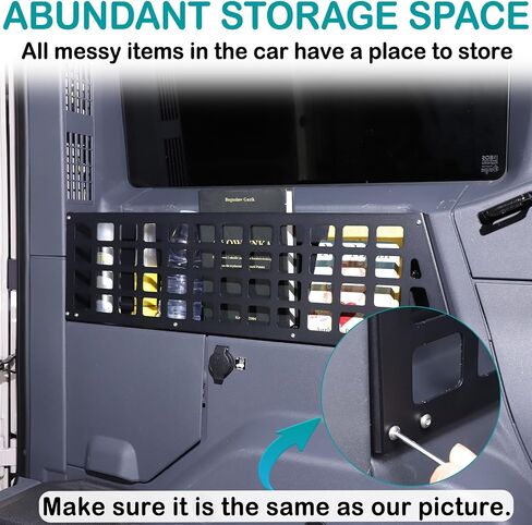 Car Trunk Storage Panel Compatible with Ineos Grenadier 2020-2024Retrofit of The Storage Bracket on The Side of The Trunk，Trunk Side Fence Storage Tray Bracket Accessories (Left) in Kuwait