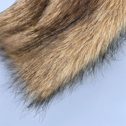 Dikoaina Faux Fur Leg Warmers for Women and Girls, Medium Soft Fuzzy Winter Boot Cuff Wrist Covers Boots Sleeves, 6.7 Inches in Saudi Arabia