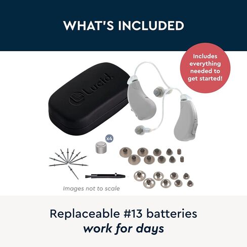 أدوات السمع Lucid Hearing Engage Premium OTC (متوافقة مع Android، رمادي) in Kuwait