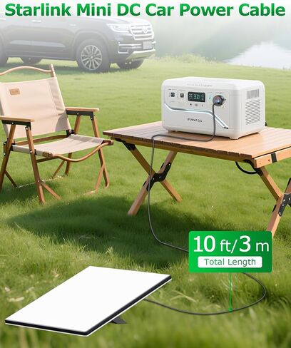 3 في 1 Starlink Mini Cable Car Charger 5.9ft محول سيارة لـ Starlink Mini USB C إلى DC Power Cable ومحول سجائر DC 12V-24V مع نوع العرض الرقمي C PD 100W/USB A 18W PORT 18AWG in Saudi Arabia